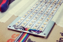 LEDs montieren und Löten